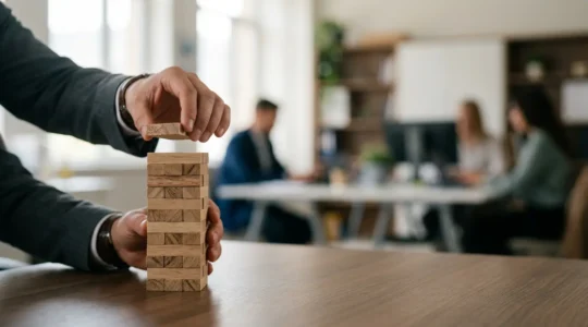 Concept visuel représentant la conquête des premiers clients en B2B avec des ressources limitées