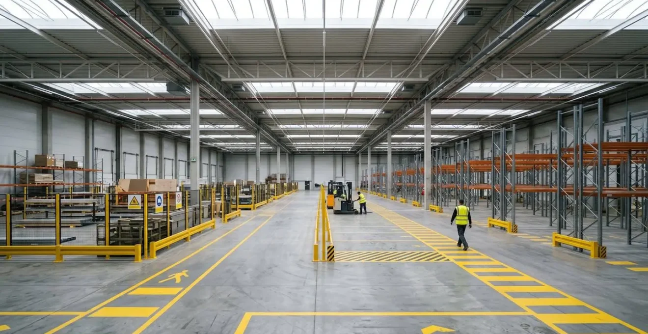 Environnement de travail sécurisé avec équipements de protection et gestes de prévention