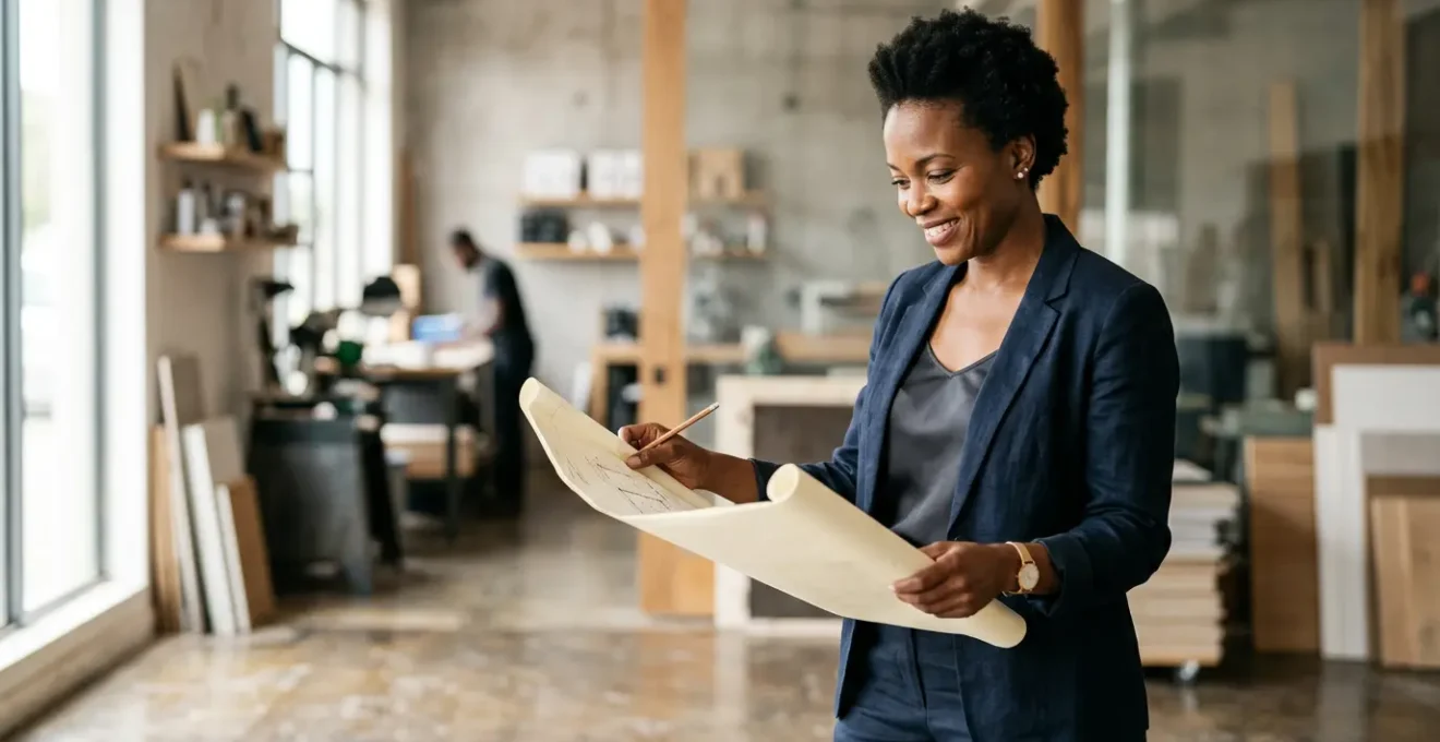 Entrepreneur déterminé préparant la réouverture de son entreprise après une période d'arrêt
