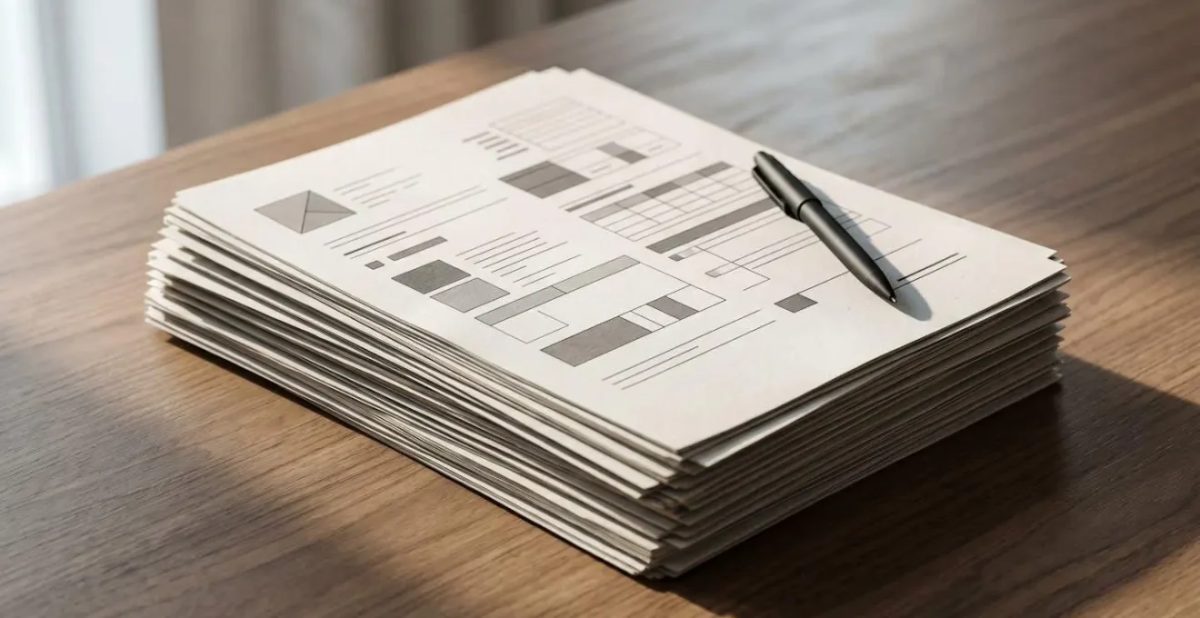 Dossier professionnel d'assurance décennale avec documents administratifs essentiels pour artisan